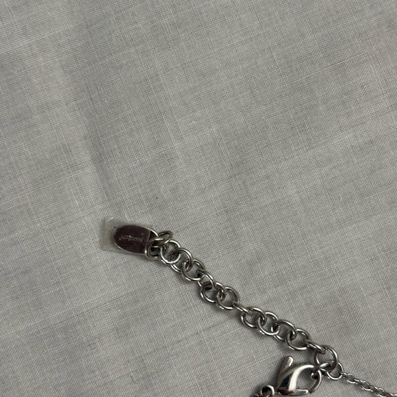 Swatch vintage Blue and pink Patterned statement Necklace - Picture 4 of 5